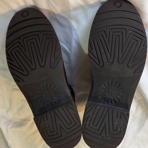 UGG Women’s Rea Leather Boots, Chocolate - Picture 4 of 7